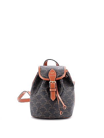 Céline Folco Backpack Triomphe Coated Canvas Mini (view 1)