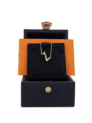 Louis Vuitton Volt Upside Down Necklace 18K Rose Gold (view 2)