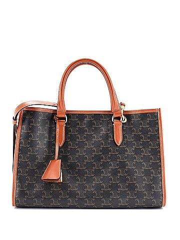 Céline Horizontal Cabas Tote Triomphe Coated Canvas Mini (view 1)