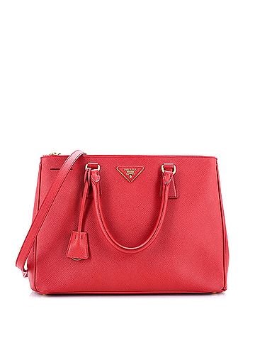 Prada Double Zip Lux Tote Saffiano Leather Medium (view 1)