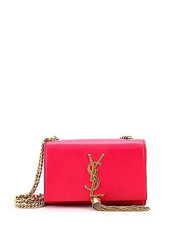 Saint Laurent Classic Monogram Tassel Crossbody Bag Leather Small (view 1)