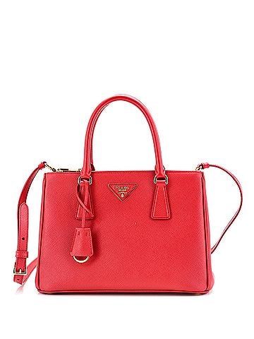 Prada Galleria Double Zip Tote Saffiano Leather Small (view 1)