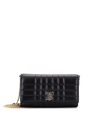 Burberry Lola Clutch on Chain Quilted Leather (view 1)