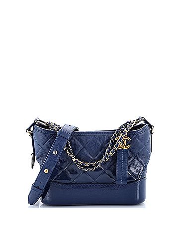 Chanel Gabrielle Hobo Quilted Goatskin and Patent Small (view 1)