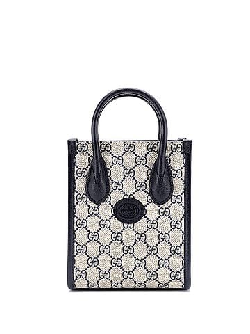 Gucci Interlocking G Patch Tote GG Coated Canvas Mini (view 1)