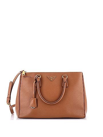Prada Double Zip Lux Tote Saffiano Leather Medium (view 1)