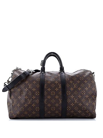 Louis Vuitton Keepall Bandouliere Bag Macassar Monogram Canvas 45 (view 1)