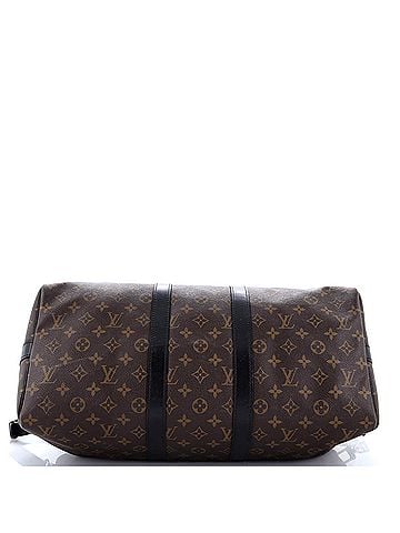 Louis Vuitton Keepall Bandouliere Bag Macassar Monogram Canvas 45 (view 2)
