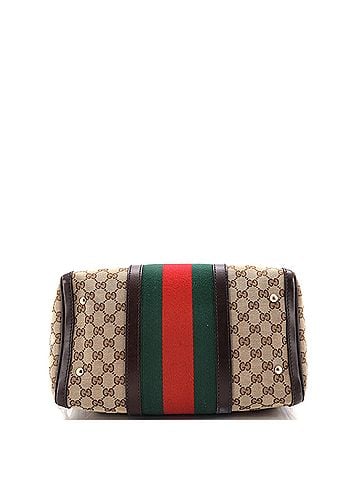 Gucci Vintage Web Boston Bag GG Canvas Medium (view 2)