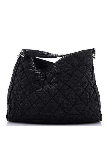 Chanel Marais Hobo Quilted Coated Canvas (view 1)