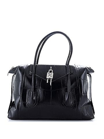 Givenchy Antigona Soft Lock Bag Crocodile Embossed Leather Medium (view 1)