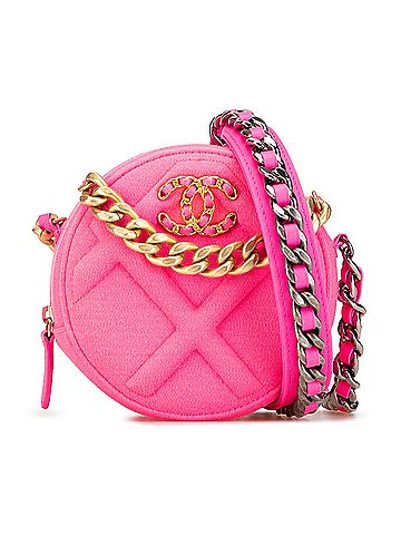 Chanel Jersey 19 Round Clutch on Chain (view 1)