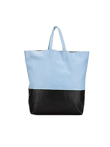 Céline Bicolor Leather Vertical Cabas Tote (view 1)