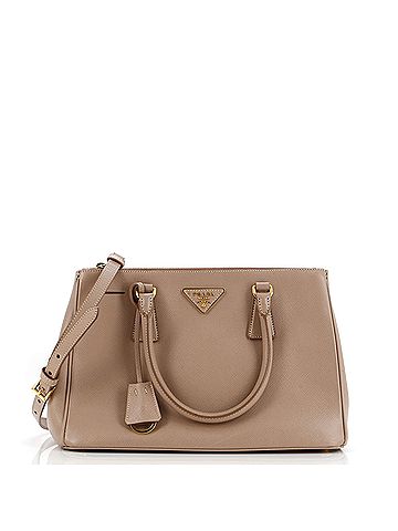 Prada Double Zip Lux Tote Saffiano Leather Small (view 1)