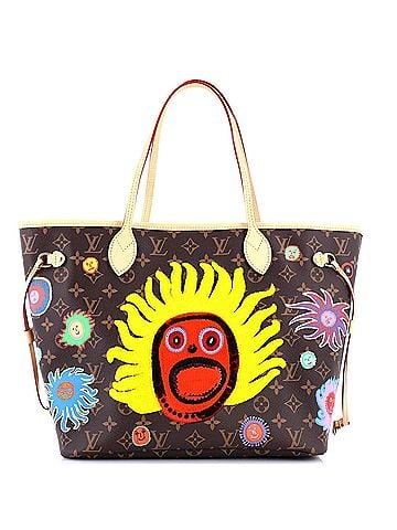 Louis Vuitton Neverfull NM Tote Yayoi Kusama Embroidered My Eternal Soul Monogram Canvas MM (view 1)