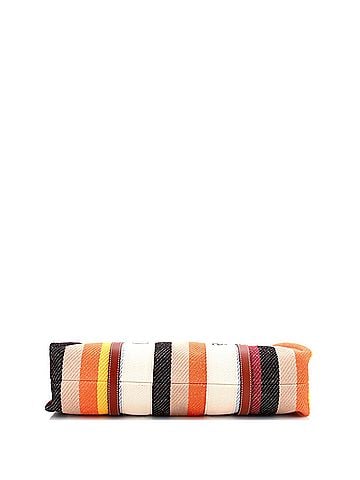 Chloé Woody Tote Striped Linen Large (view 2)