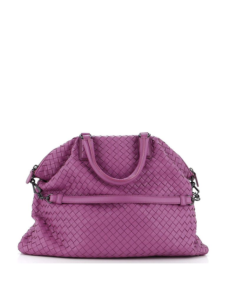 Bottega Veneta 100% Leather Purple Convertible Satchel Intrecciato Nappa Medium One size - photo 1