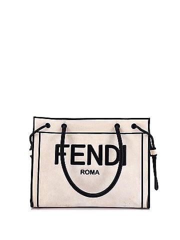 Fendi Roma Shopper Tote Canvas Small (view 1)
