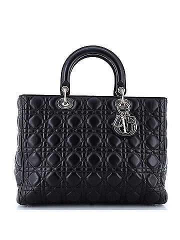 Christian Dior Lady Dior Bag Cannage Quilt Lambskin Large (view 1)