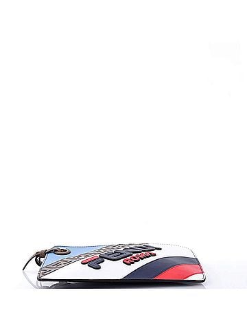 Fendi Mania Logo Zip Pouch Inlaid Leather Medium (view 2)