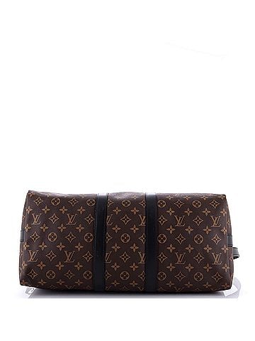 Louis Vuitton Keepall Bandouliere Bag Macassar Monogram Canvas 45 (view 2)