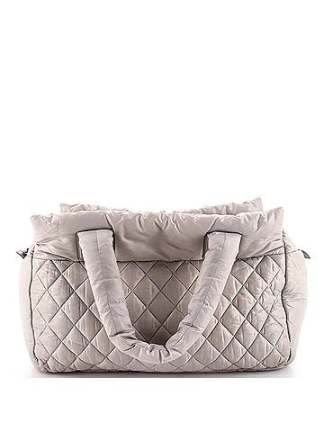 Chanel Coco Cocoon Zipped Tote Quilted Nylon Large (view 1)