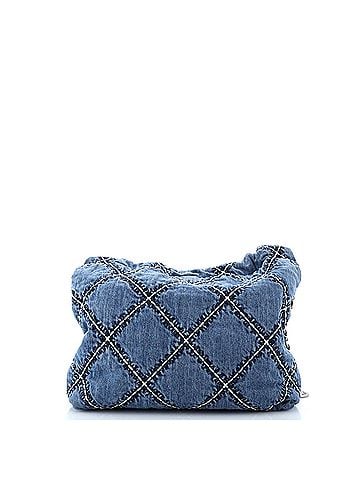 Chanel 22 Chain Hobo Quilted Stitched Denim Small (view 2)