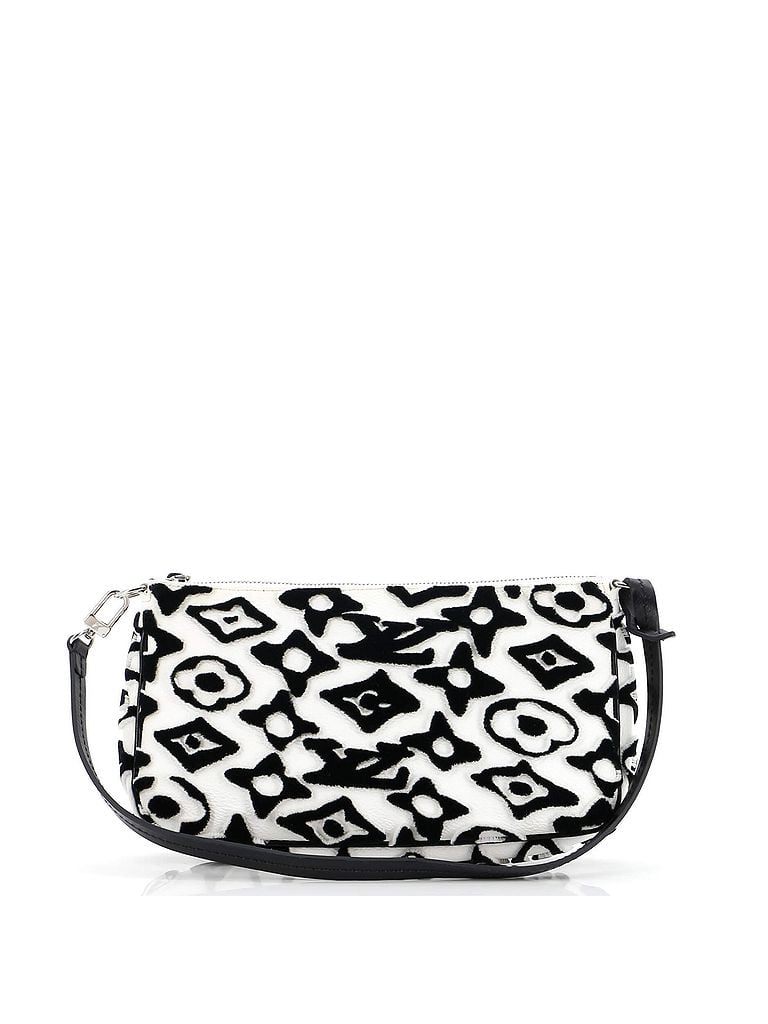Louis Vuitton 100% Coatead Canvas Black Pochette Accessoires NM Limited Edition Urs Fischer Tufted Monogram Canvas One size - photo 1