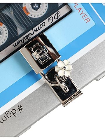 Dolce & Gabbana Basic Multicolor Box Walkman Wood Leather Clutch Shoulder Women's Bag (view 2)