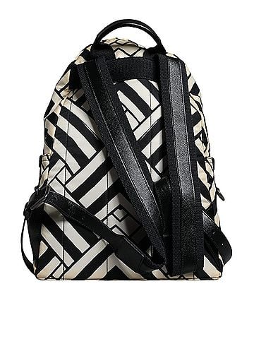 Dolce & Gabbana Basic Black White Nylon Leather Travel Back Pack Women's Bag (view 2)