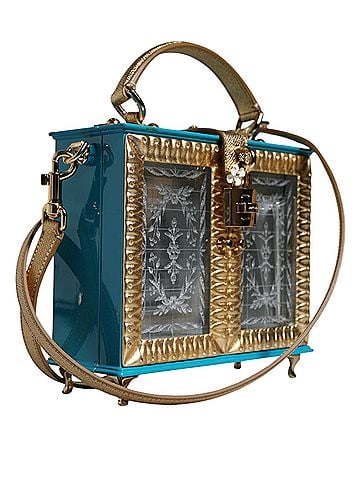 Dolce & Gabbana Basic Multicolor Wood Leather Clutch Shoulder Women's Bag (view 2)