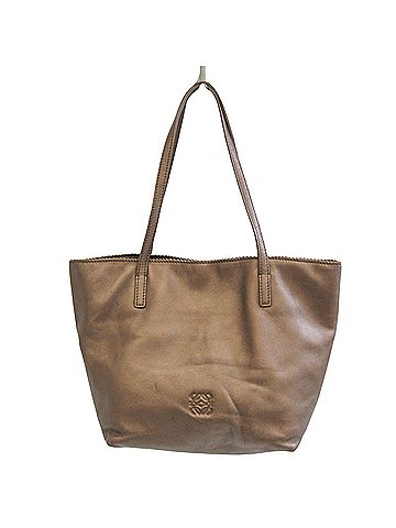 Loewe Anagram Copper Leather Tote Bag (view 1)