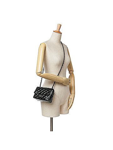 Chanel Mini Square Classic Patent Single Flap (view 2)