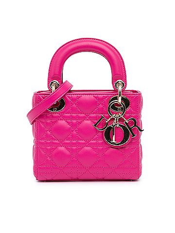 Dior Mini Lambskin Cannage Lady Dior (view 1)
