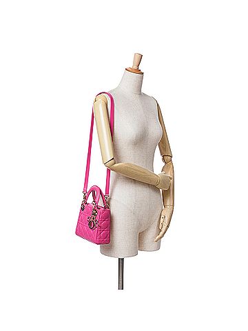 Dior Mini Lambskin Cannage Lady Dior (view 2)