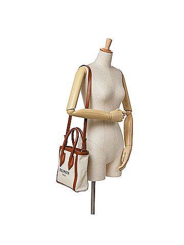 Balmain Canvas B-Army 24 Shopping Satchel (view 2)