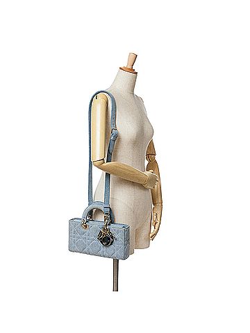 Dior Small Denim Macrocannage Lady D Joy (view 2)