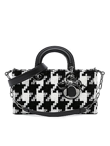 Dior Medium Canvas Macro Houndstooth Lady D Joy (view 1)