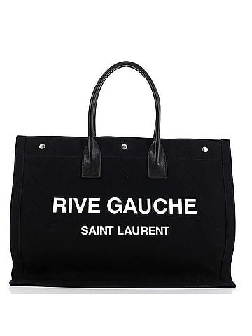 Saint Laurent Rive Gauche Shopper Tote Camo Canvas Large (view 1)