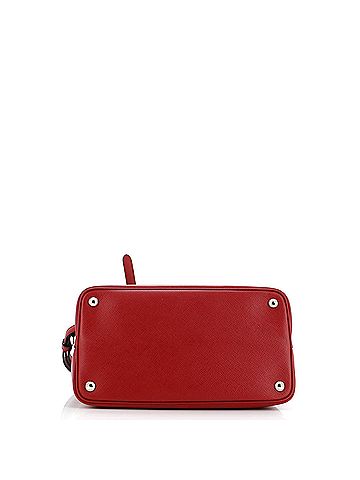 Prada Dual Flap Double Turn Lock Satchel City Calfskin Medium (view 2)