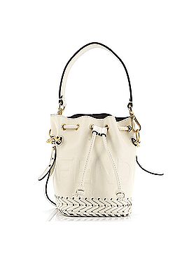 Fendi Mon Tresor Bucket Bag Leather with Whipstitch Detail Mini (view 1)