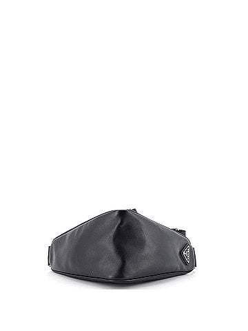Prada Triangle Logo Zip Crossbody Bag Leather Small (view 2)