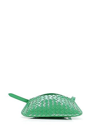 Bottega Veneta Fold Over Flap Hobo Intrecciato Patent Small (view 2)