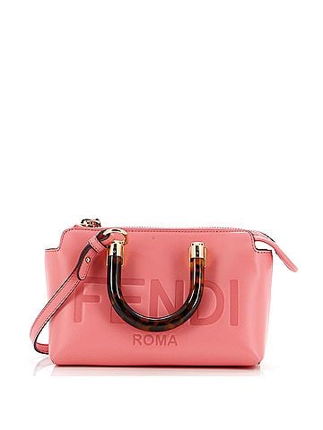 Fendi Logo By The Way Top Handle Bag Embossed Leather Mini (view 1)
