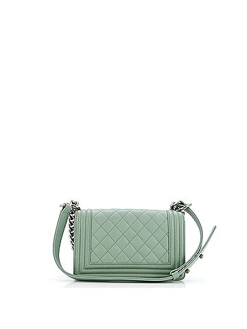Chanel Boy Flap Bag Quilted Caviar Small (view 2)