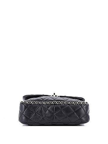 Chanel Chain Frame Enamel CC Flap Bag Quilted Lambskin Medium (view 2)