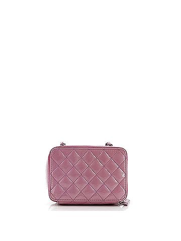 Chanel Pocket Box Camera Case Quilted Patent Mini (view 2)