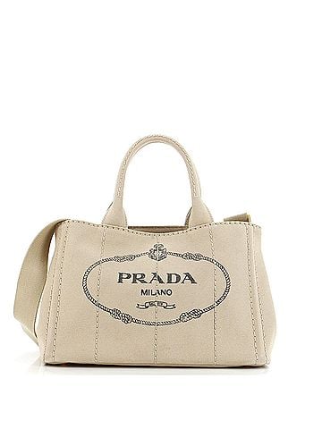 Prada Canapa Convertible Tote Canvas Mini (view 1)