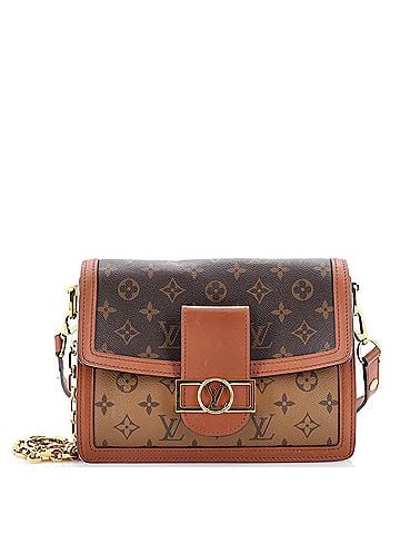 Louis Vuitton Dauphine Shoulder Bag Reverse Monogram Canvas MM (view 1)