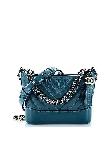 Chanel Gabrielle Hobo Chevron Aged Calfskin Small (view 1)